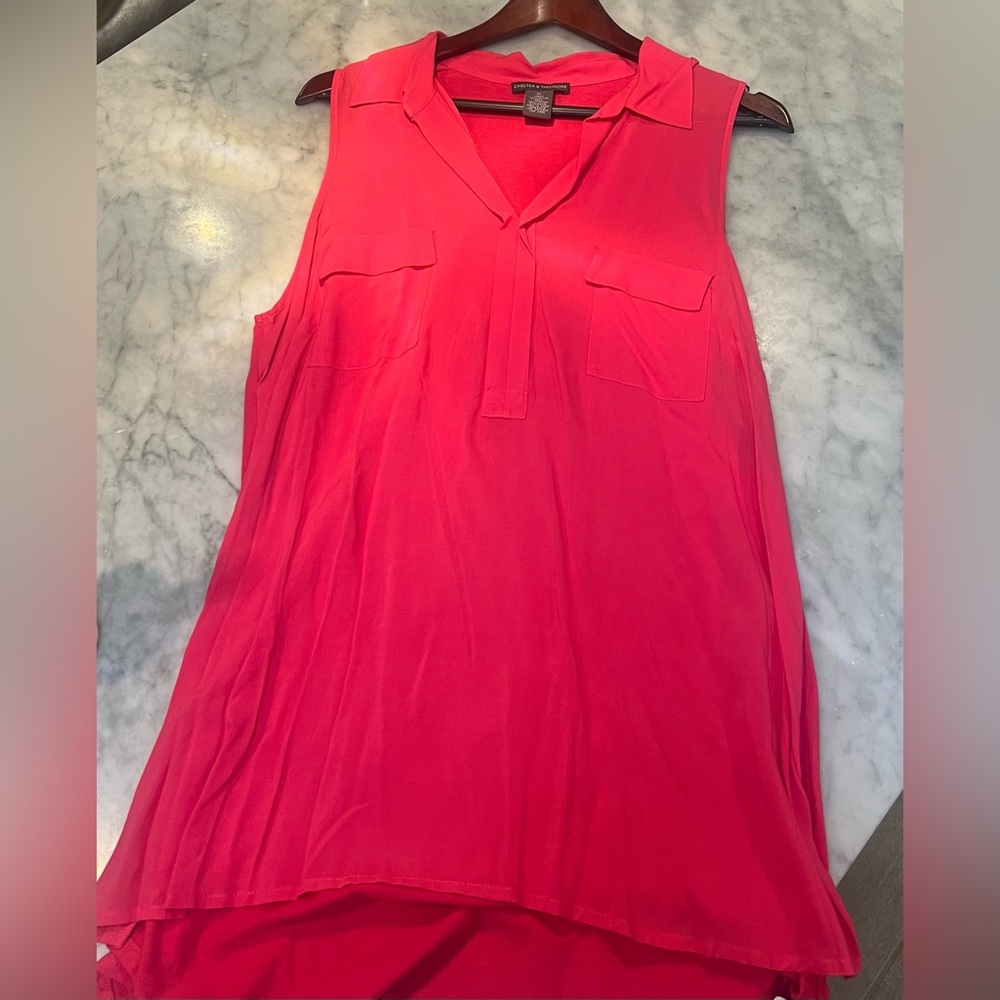 Chelsea & Theodore Dark Pink Top Size XL